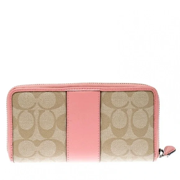 Coach Pink and Tan Women's Wallet NWOT - Picture 2 of 12